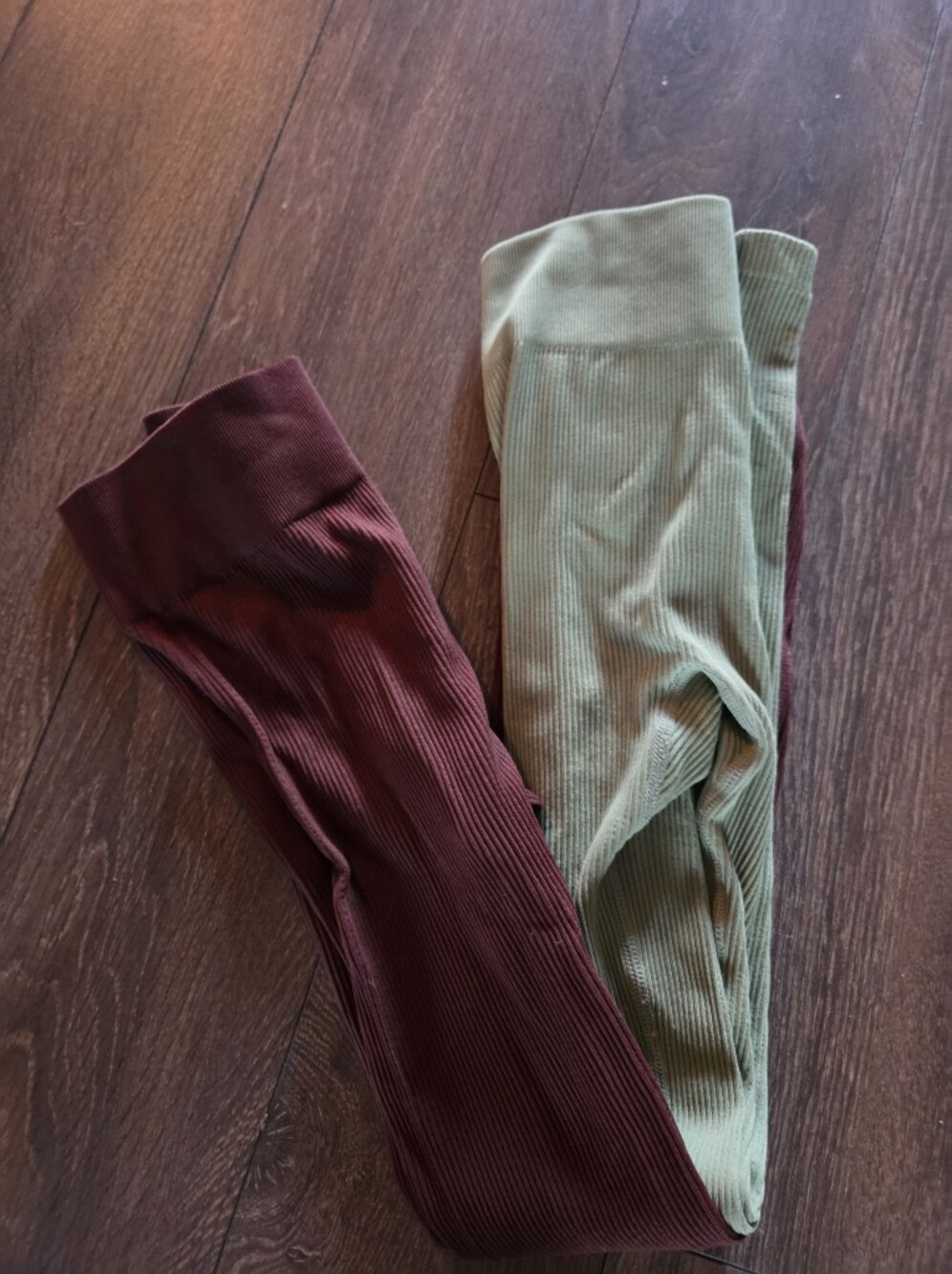 Pair Of XS Ribbed High Waist Leggings